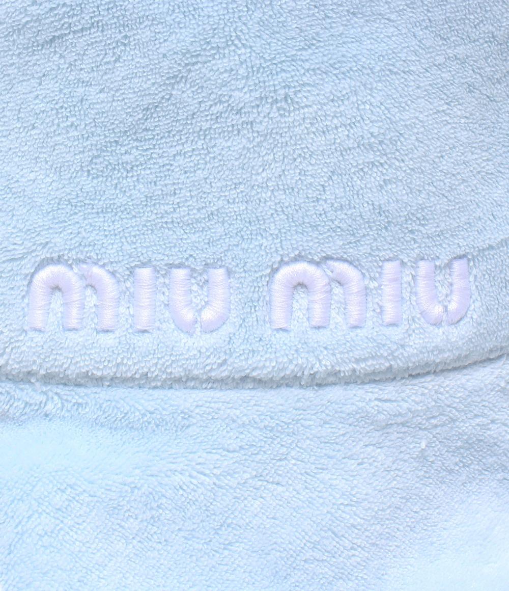 美品 ミュウ ミュウ バケットハット パイル レディース SIZE M Miu Miu