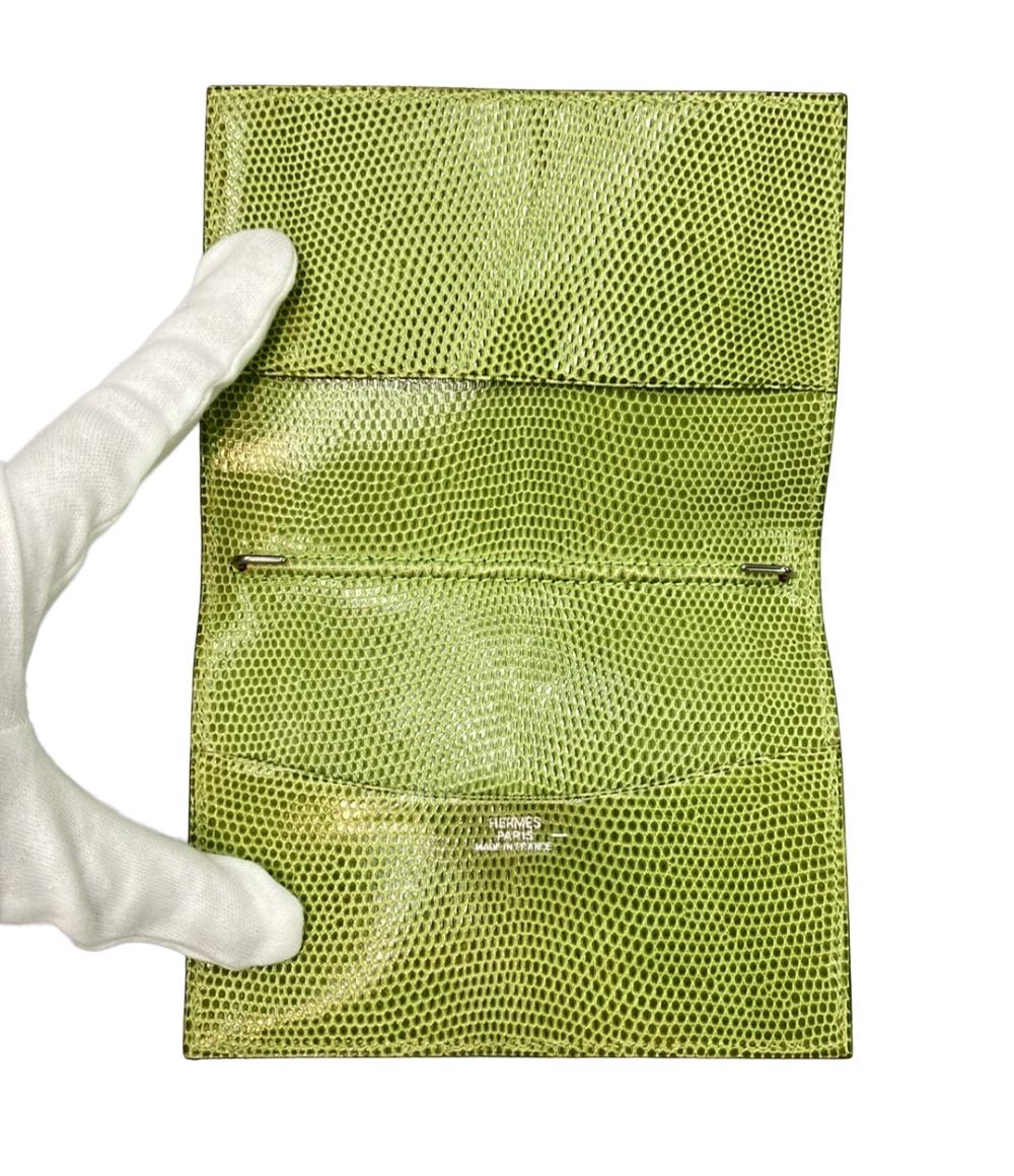HERMES 手帳カバー ▫︎F刻印 シルバー金具 リザード アジェンダ レディース メンズ エルメス