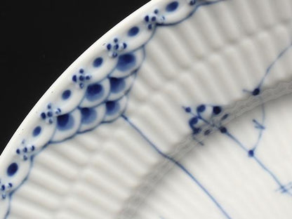 Royal Copenhagen プレート 大皿 27cm ブルーフルーテッド ハーフレース ロイヤルコペンハーゲン