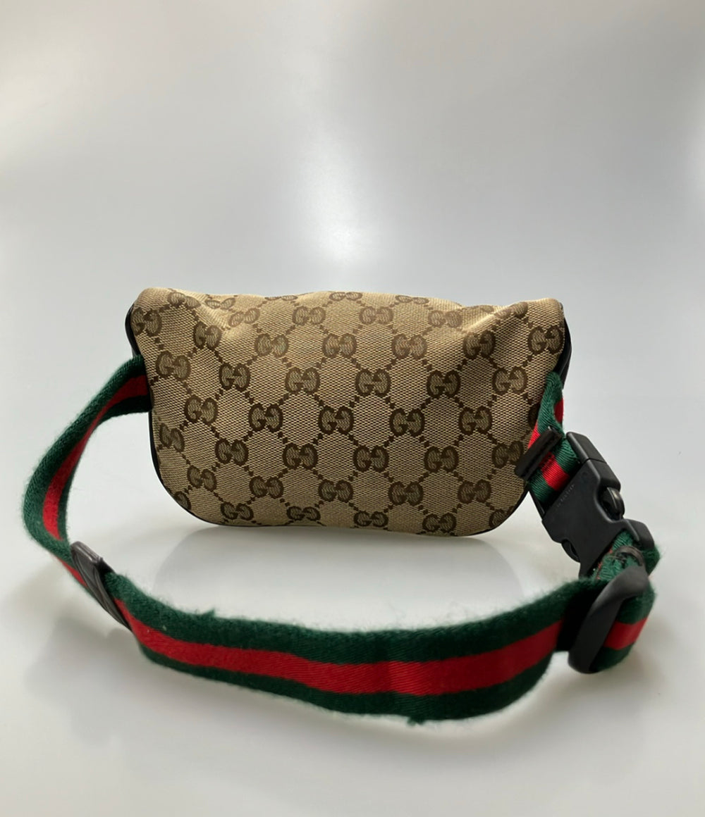 GUCCI ウエストポーチ ボディバッグ レザー GGキャンバス 311159 002058 キッズ グッチ