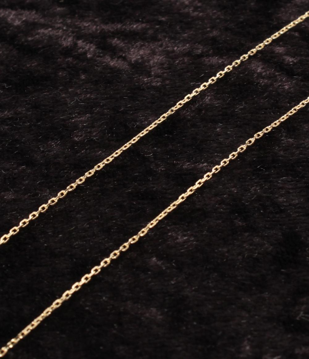 美品 agete ネックレス K10 ダイヤ 0.03ct レディース アガット