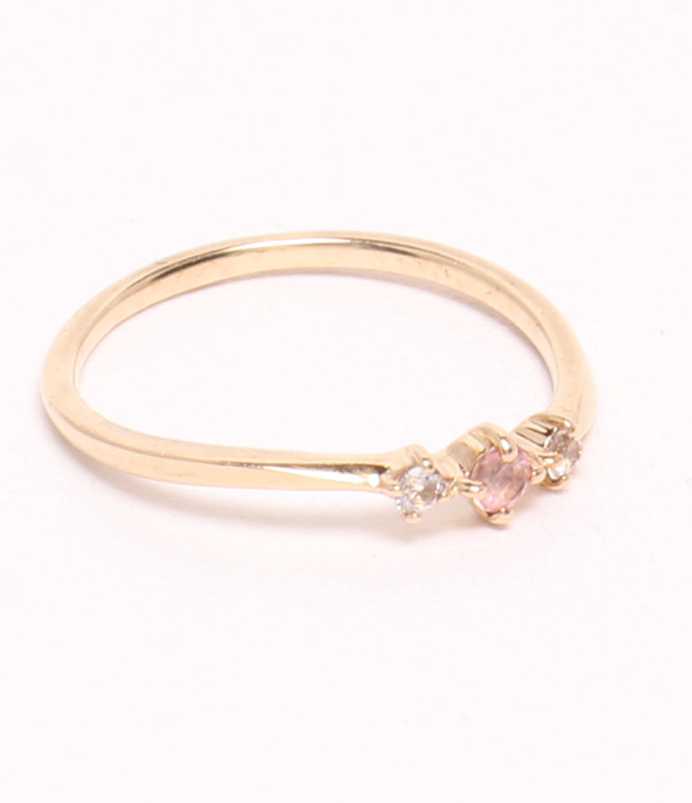 美品 Samantha Tiara ピンキーリング 指輪 K10 ピンクトルマリン レディース SIZE 1号 サマンサティアラ