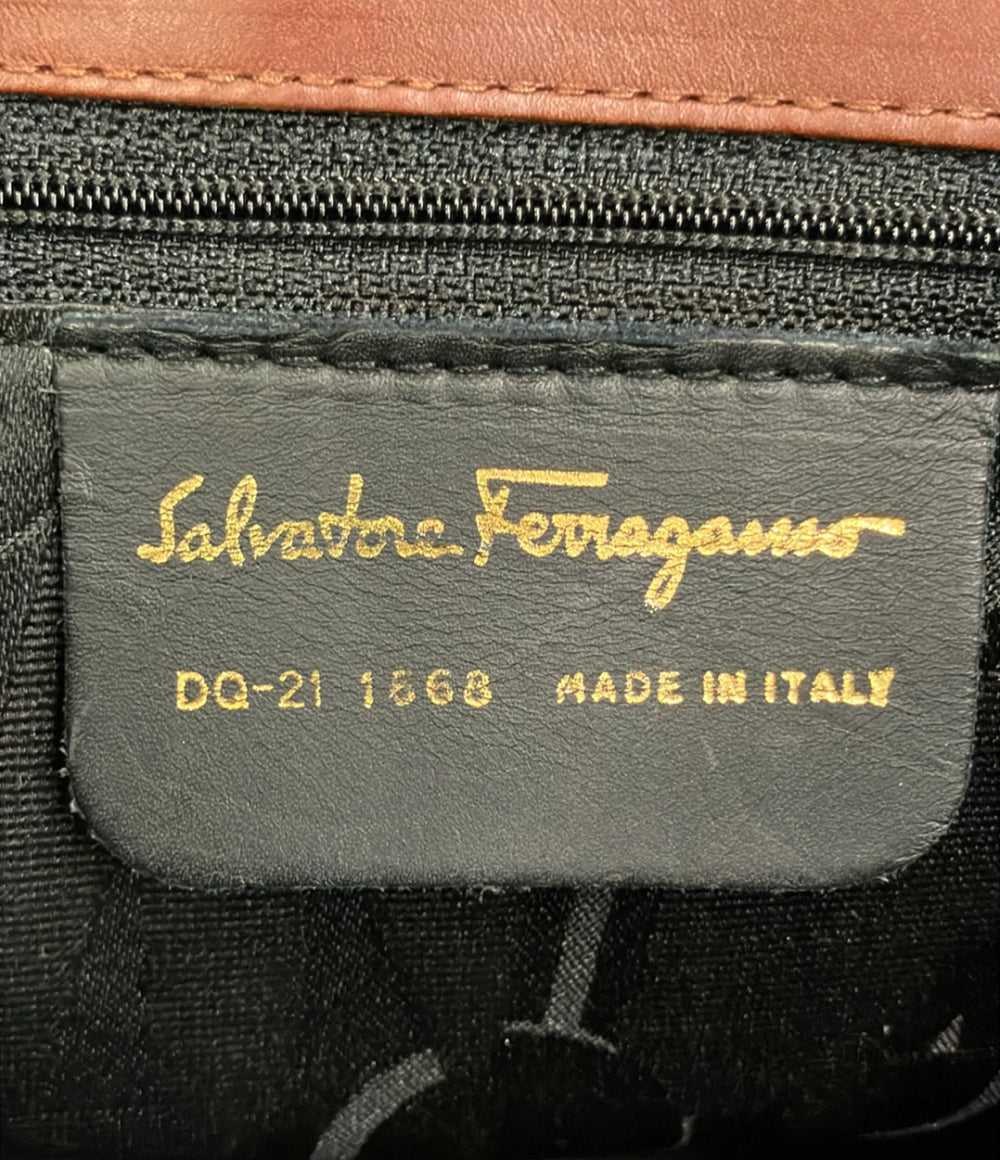 Salvatore Ferragamo ハンドバッグ ショルダーバッグ 2WAY 斜め掛け ヒールスタッズ レザー DQ-21 1568 レディース サルヴァトーレフェラガモ