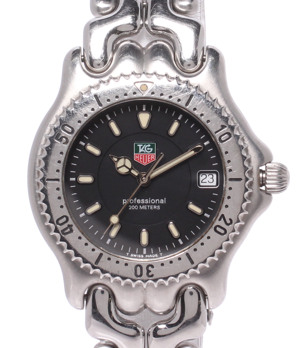 TAG HEUER 腕時計 セル S/el プロフェッショナル 200M クオーツ ブラック WG1114-K0 メンズ タグホイヤー