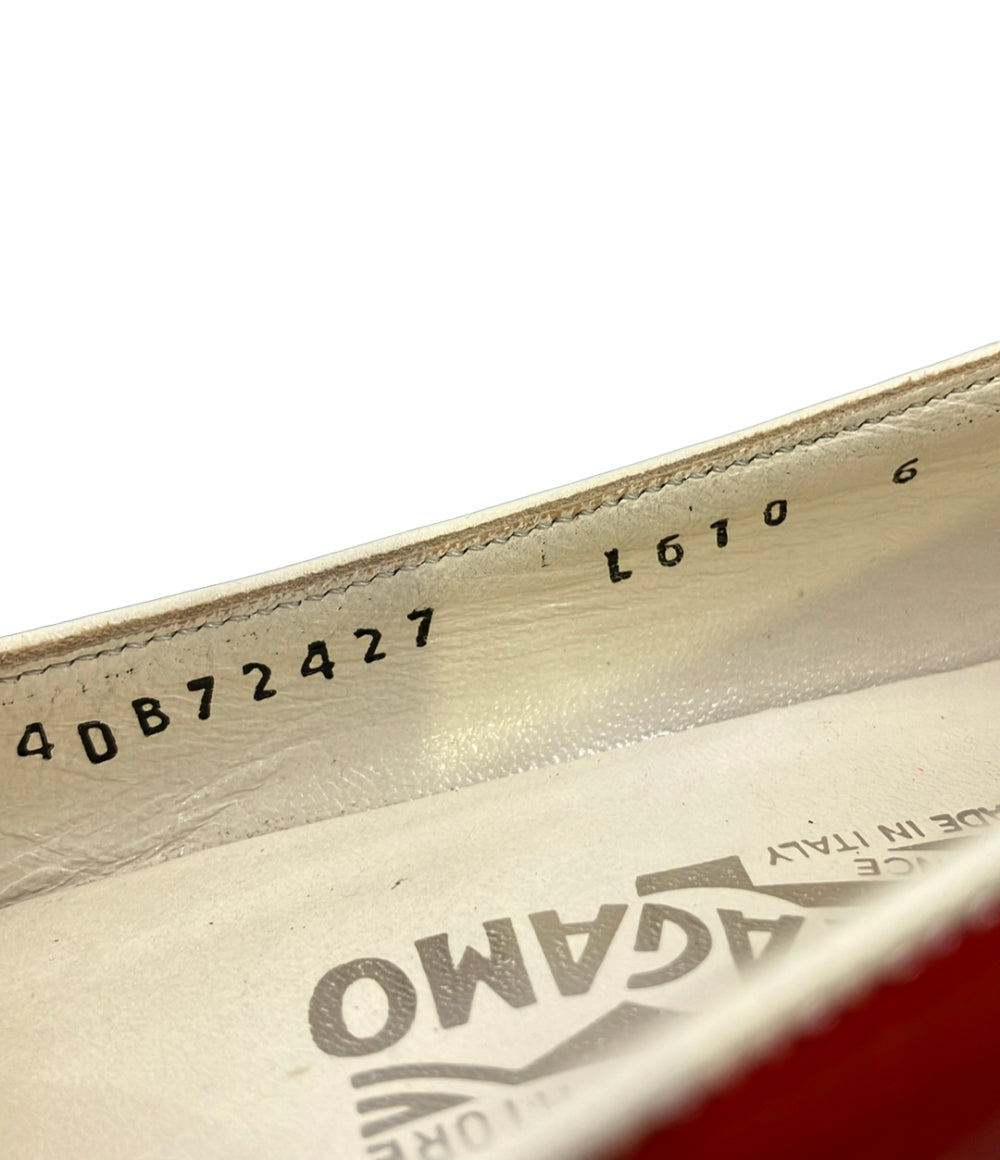 Salvatore Ferragamo スクウェアトゥパンプス 4DB72427 レディース SIZE 6 サルヴァトーレフェラガモ