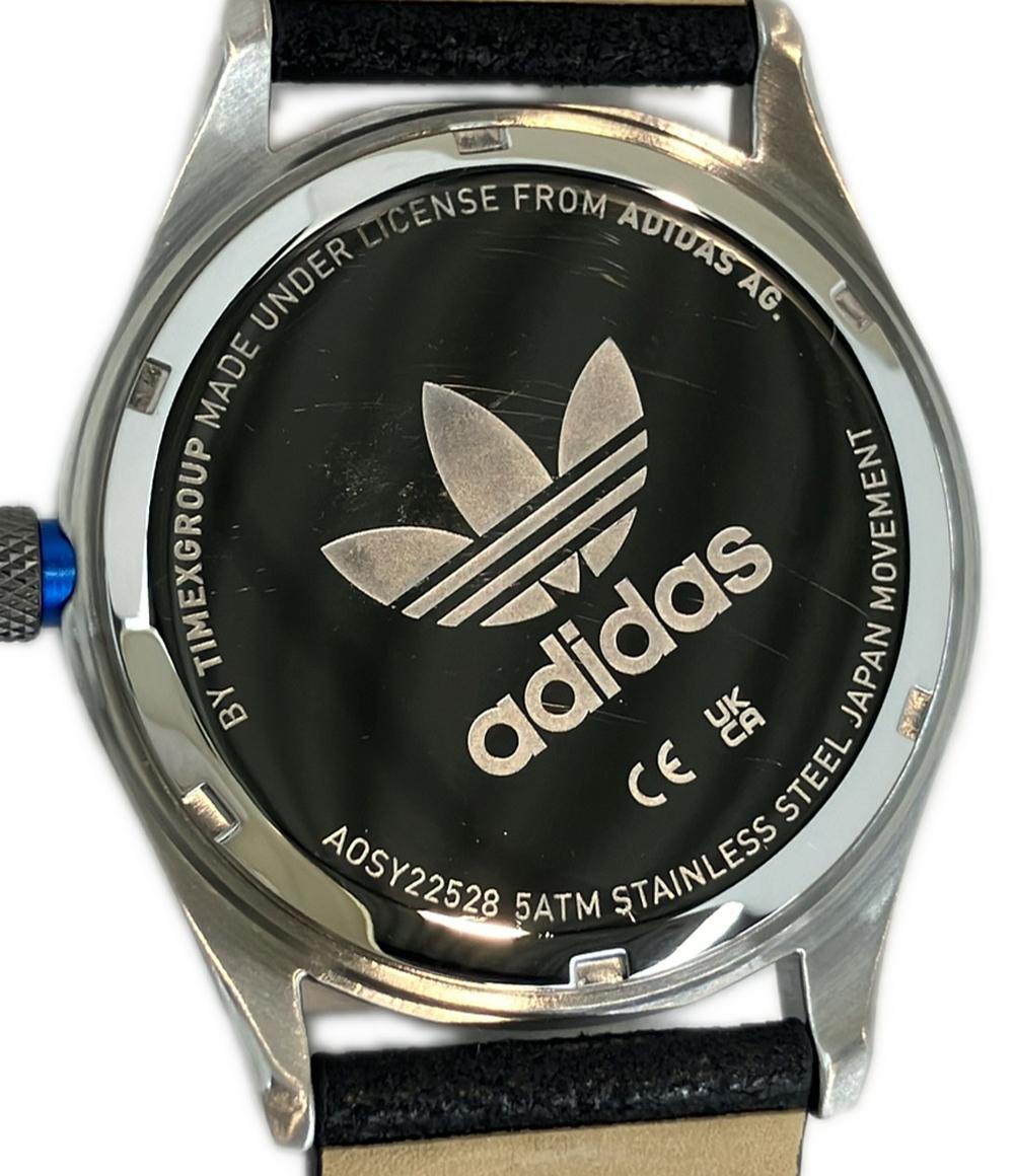 美品 adidas 腕時計 コードフォー クオーツ ブラック AOSY22528 レディース メンズ アディダス
