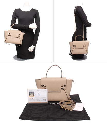 CELINE 2WAYハンドバッグ ショルダーバッグ 肩掛け ベルトバッグ ナノ 189003ZVA レディース セリーヌ
