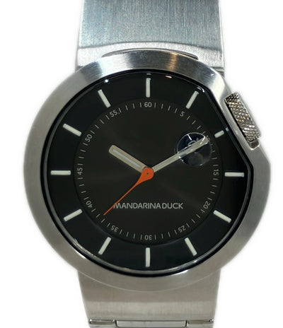 MANDARINA DUCK 腕時計 クオーツ ブラック メンズ マンダリナダック