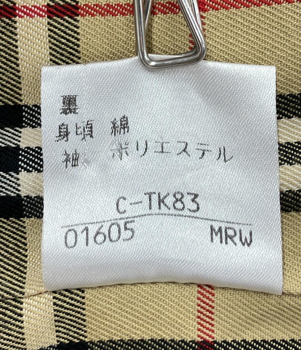 バーバリーブルーレーベル ステンカラーコート チェック レディース SIZE 38 (M) BURBERRY BLUE LABEL