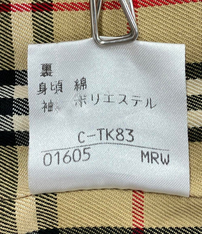 バーバリーブルーレーベル ステンカラーコート チェック レディース SIZE 38 (M) BURBERRY BLUE LABEL
