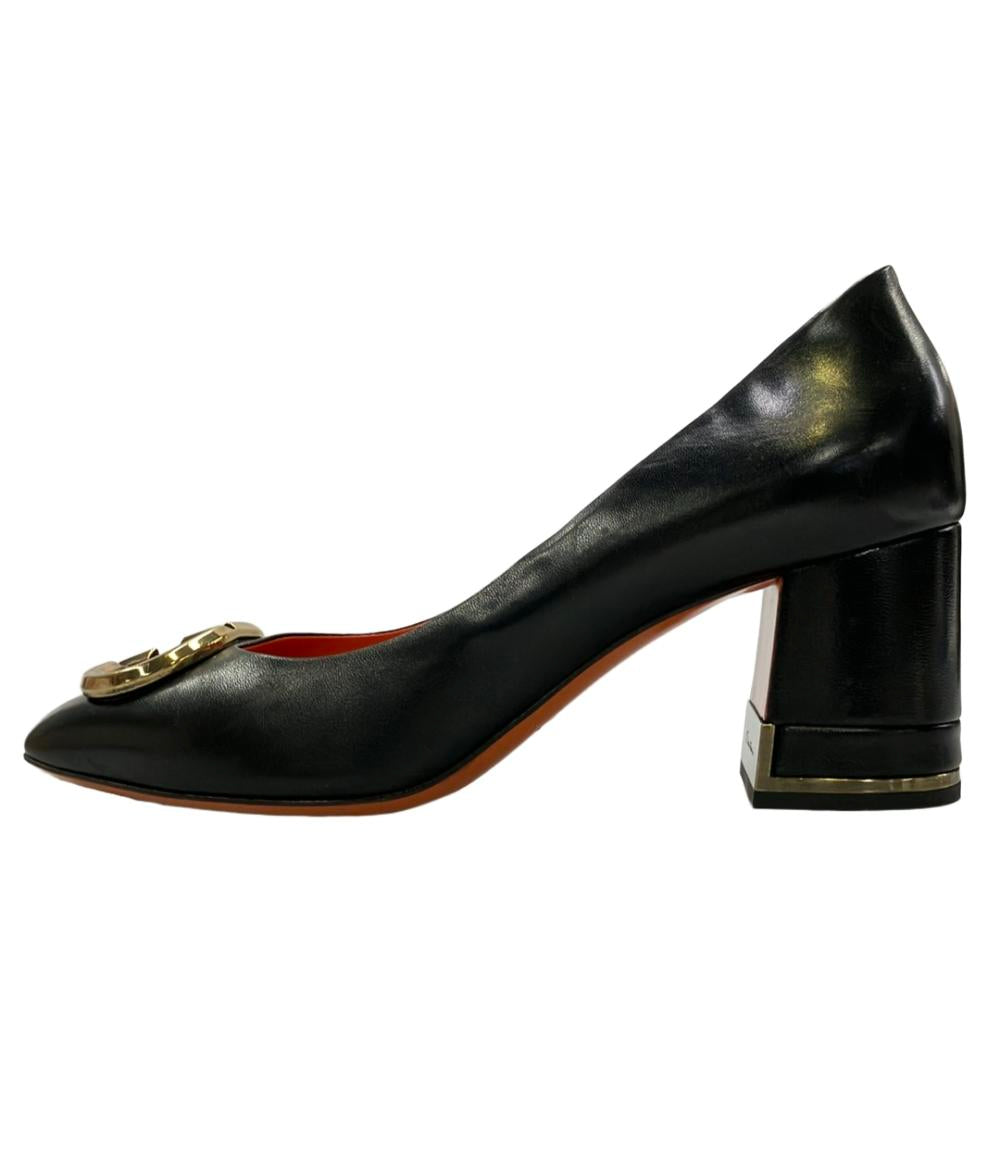 サントーニ チャンキーヒールパンプス 56731 レディース SIZE 371/2 (L) Santoni