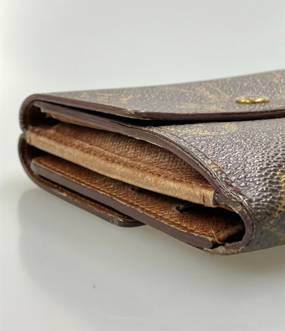 LOUIS VUITTON ダブルホック 二つ折り財布 ポルトモネ ビエ カルトクレディ モノグラム M61652 レディース ルイ・ヴィトン