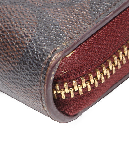 COACH ラウンドファスナー長財布 シグネチャー レディース コーチ