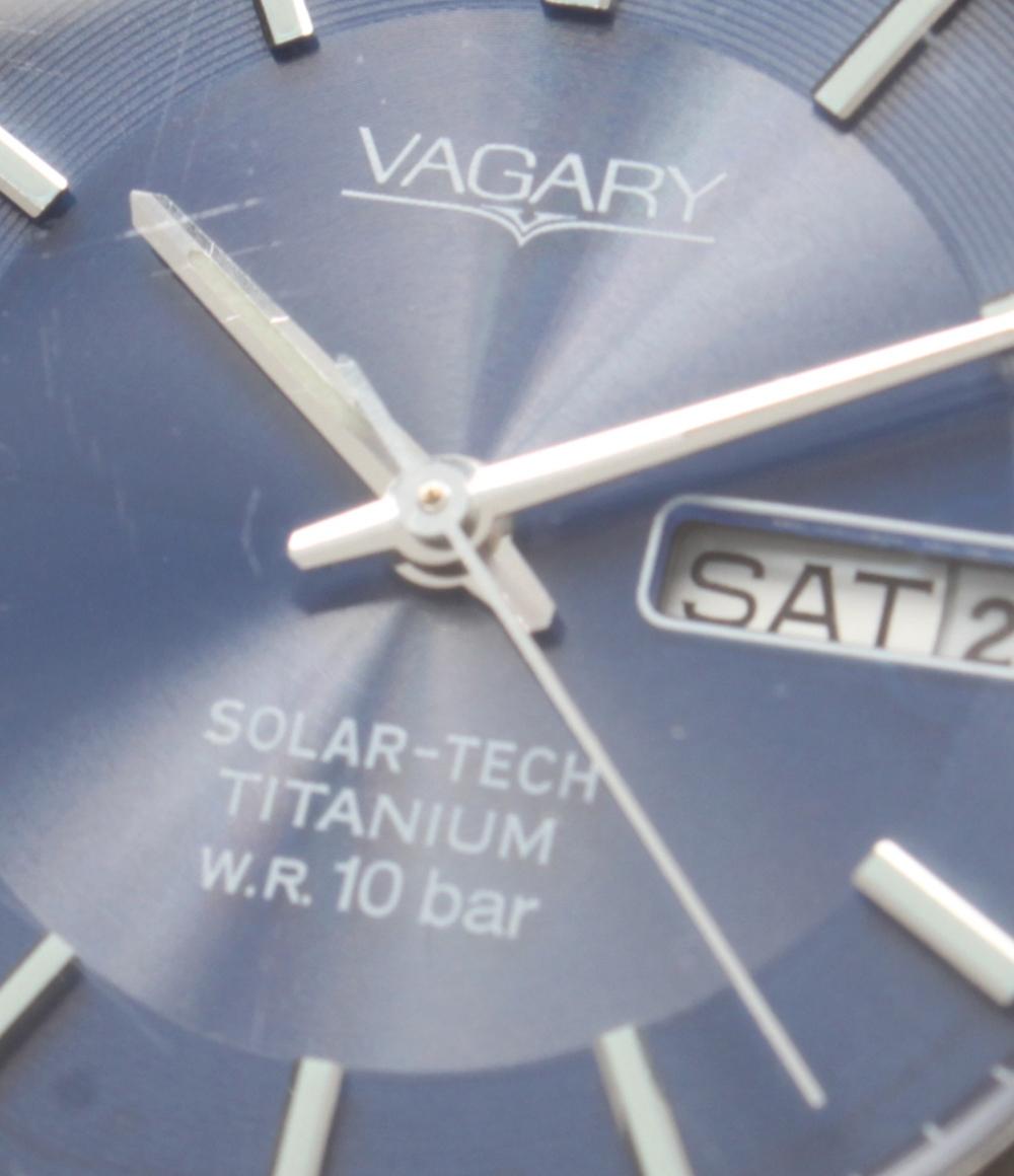 VAGARY 腕時計 ソーラー ネイビー E101-S021901 メンズ バガリー