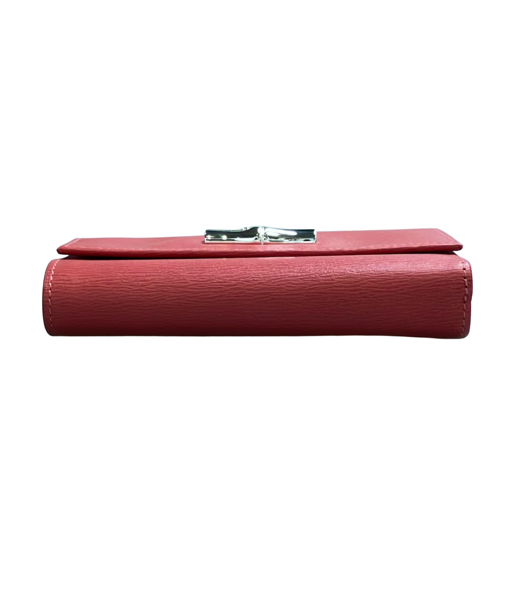 美品 Longchamp 三つ折り財布 レディース ロンシャン