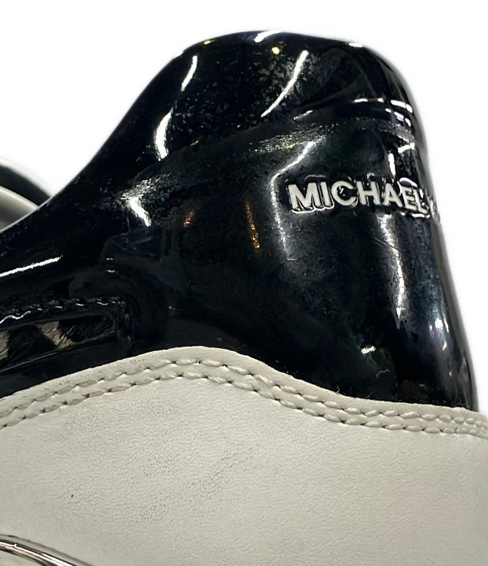 MICHAEL KORS ローカット厚底スニーカー ヘイズ レオパードプリント カーフヘア 43T4HYFS1H レディース SIZE US 7.5 マイケルコース