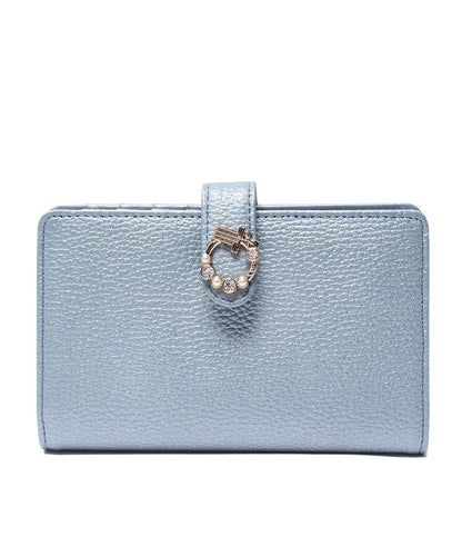 美品 ランバンオンブルー 二つ折りカードケース レディース LANVIN en Bleu