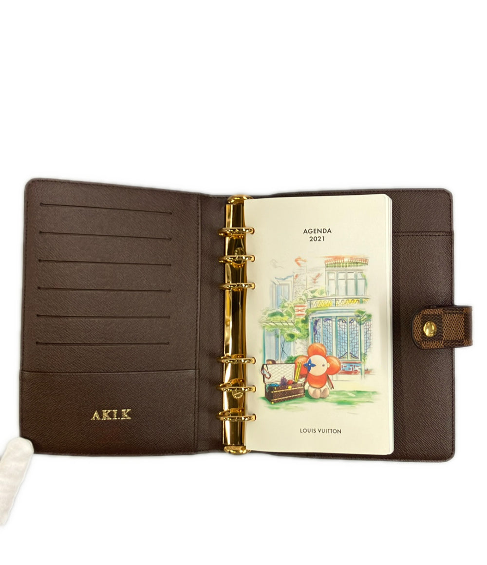 LOUIS VUITTON 手帳カバー アジェンダ MM ダミエ エベヌ R20240 メンズ レディース ルイ・ヴィトン