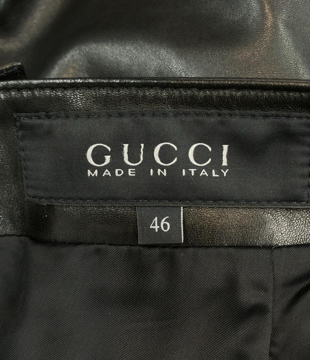グッチ レザーパンツ レディース SIZE 46 (XL) GUCCI