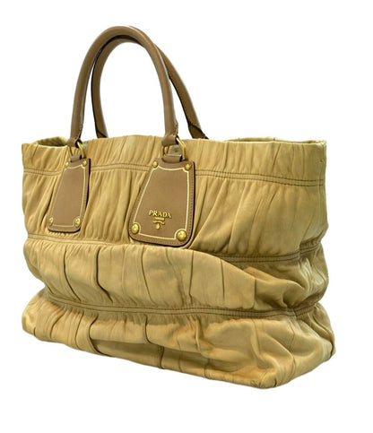 PRADA ハンドバッグ トートバッグ ギャザー レディース プラダ