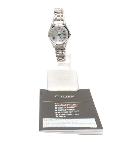 美品 CITIZEN 腕時計 エクシード EXCEED ソーラー シルバー H246-A1BPB02 レディース シチズン
