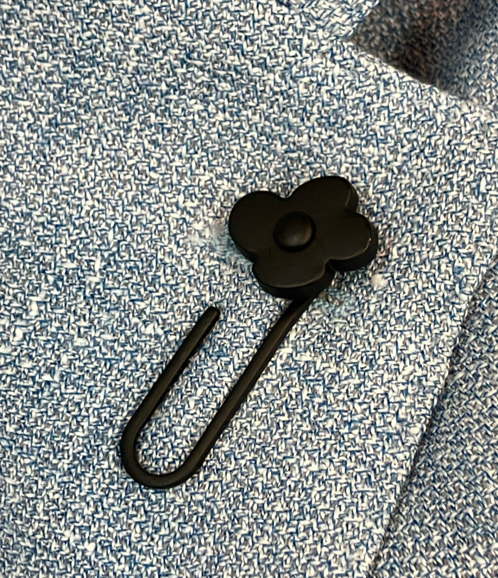 美品 LARDINI テーラードジャケット タグ ブートニエール付き リネンウールバスケットクロス ES6202 メンズ SIZE 48 (L) ラルディーニ