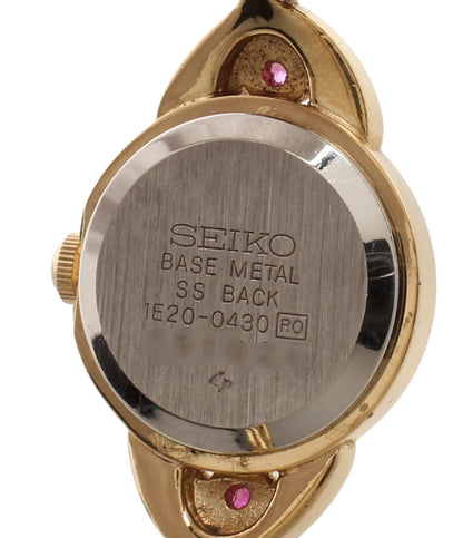 SEIKO 腕時計 ブレスウォッチ クオーツ ゴールド 1E20-0430 レディース セイコー