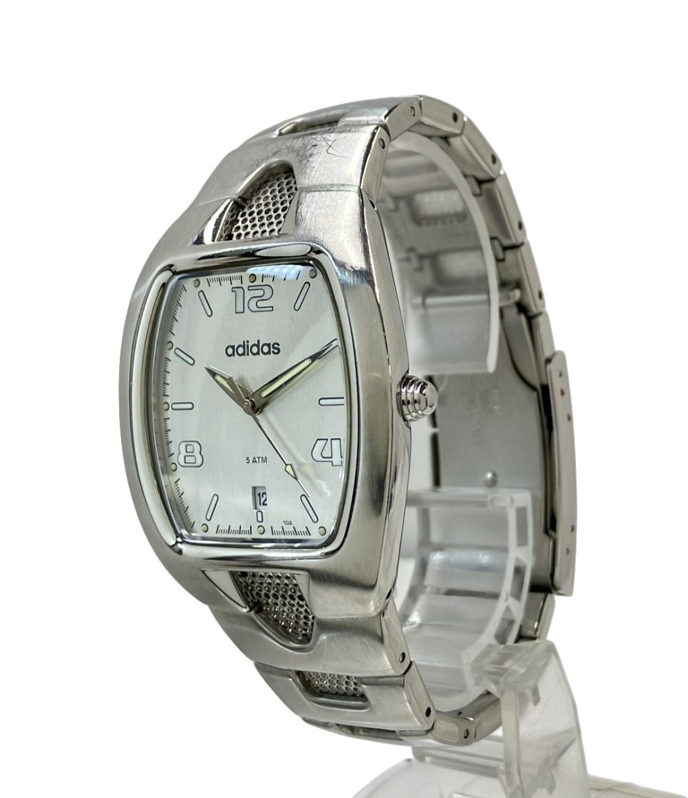 adidas 腕時計 クオーツ シルバー 10-5037 メンズ アディダス