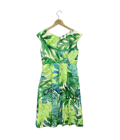 訳あり アナイ ボタニカル柄ノースリーブフレアミディアムワンピース レディース SIZE 38 (S) ANAYI