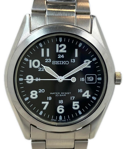 SEIKO 腕時計 ミリタリー スピリット クオーツ ブラック 7N42-8260 レディース メンズ セイコー
