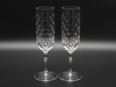 TIFFANY&Co. シャンパングラス 2点セット ペア フローレット ティファニー