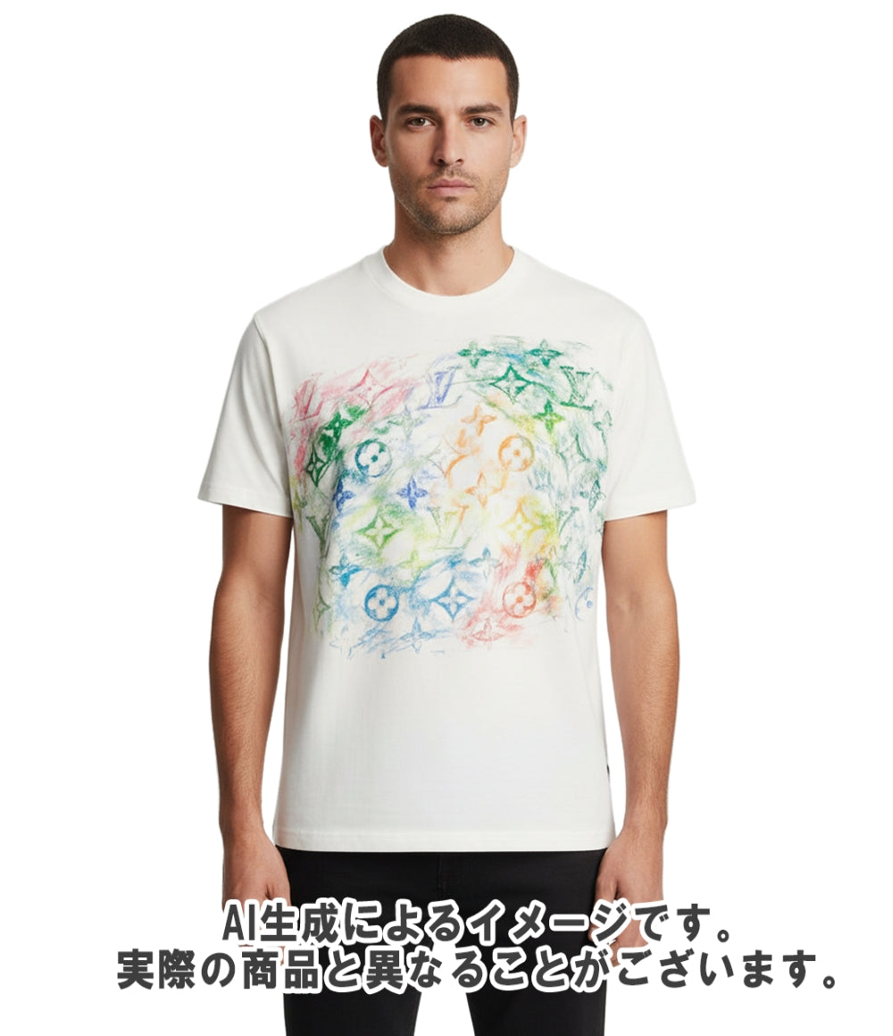 Louis Vuitton ロゴプリント 半袖Tシャツ　モノグラム　Lサイズ ルイ・ヴィトン 半袖Tシャツ モノグラム メンズ SIZE XS LOUIS VUITTON