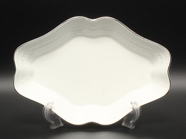 WEDGWOOD ダイヤディッシュ 皿 22cm インタグリオ プラチナ ウエッジウッド