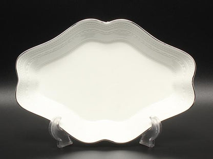 WEDGWOOD ダイヤディッシュ 皿 22cm インタグリオ プラチナ ウエッジウッド