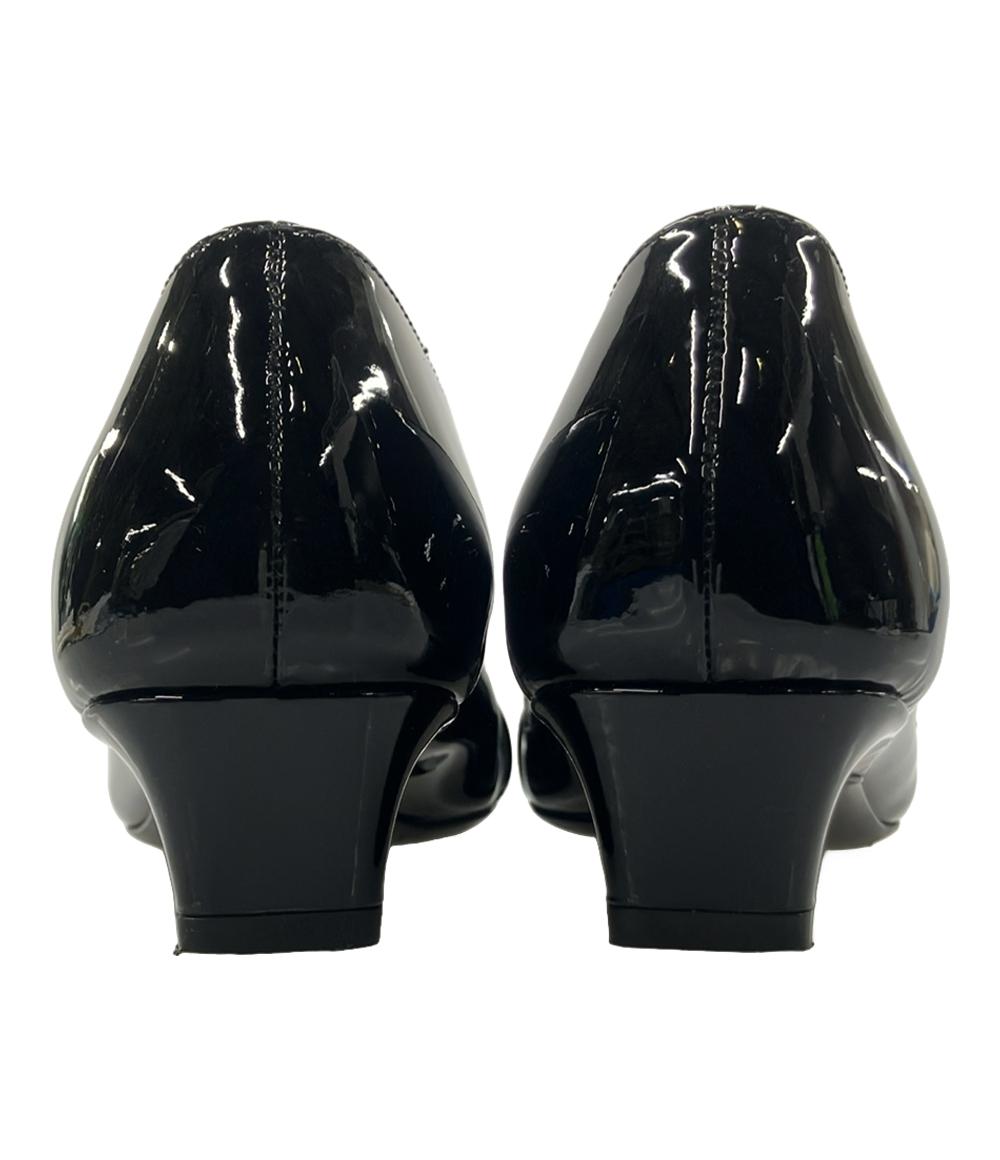 Salvatore Ferragamo ラウンドトゥエナメルパンプス レディース SIZE 5 22.5 サルヴァトーレフェラガモ