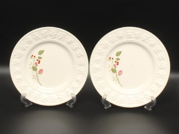 美品 WEDGWOOD プレート 皿 2点セット 20cm フェスティビティ ラズベリー ウエッジウッド