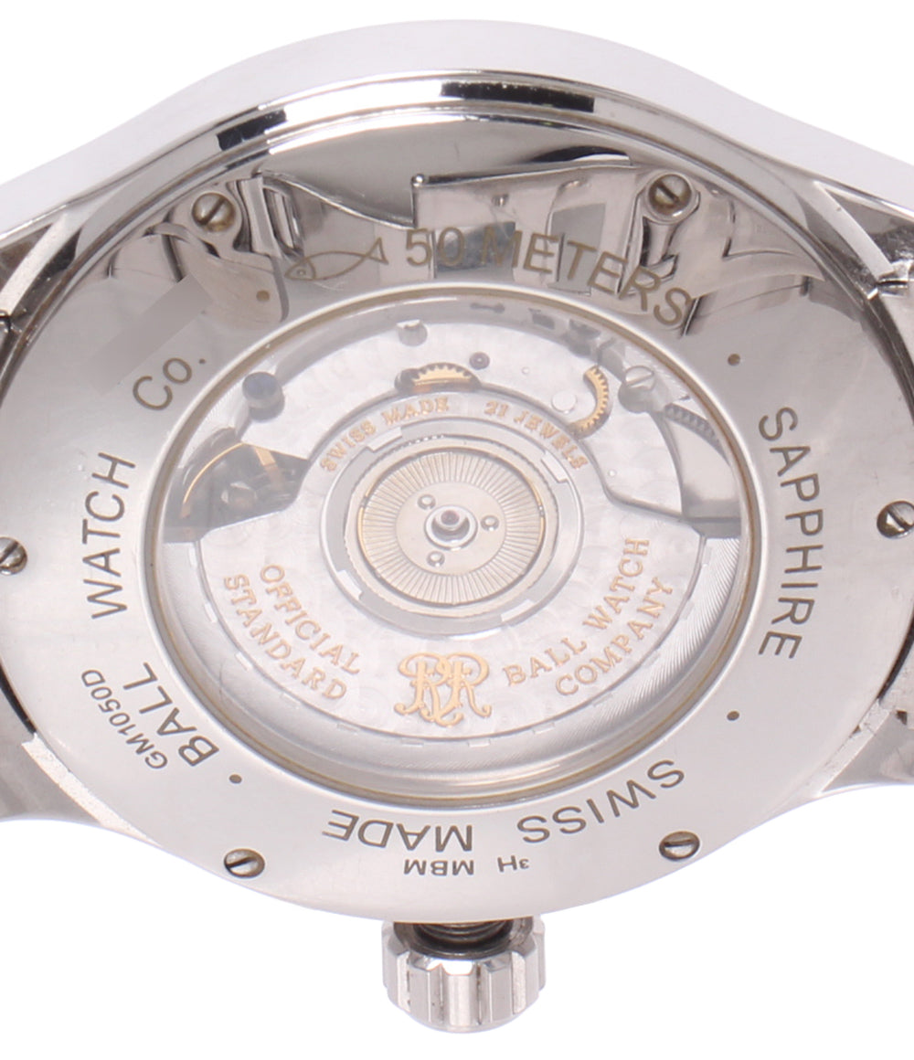 BALLWATCH 腕時計 ボイジャー GMT トレインマスター 自動巻き ブラック GM1050D-S1AJ-BK メンズ ボールウォッチ