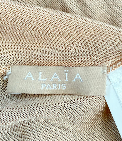 ALAIA ノースリーブワンピース カットワーク パンチング加工 AA9R2122CM601 レディース SIZE 40 (S) アライア