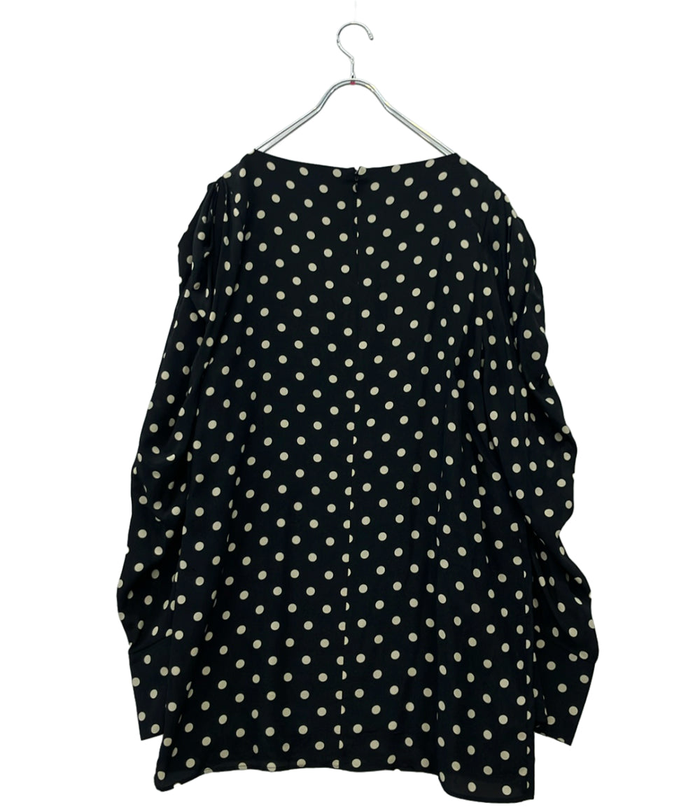 NINA RICCI 長袖ワンピース ポルカドット シルク ミニドレス レディース ニナリッチ