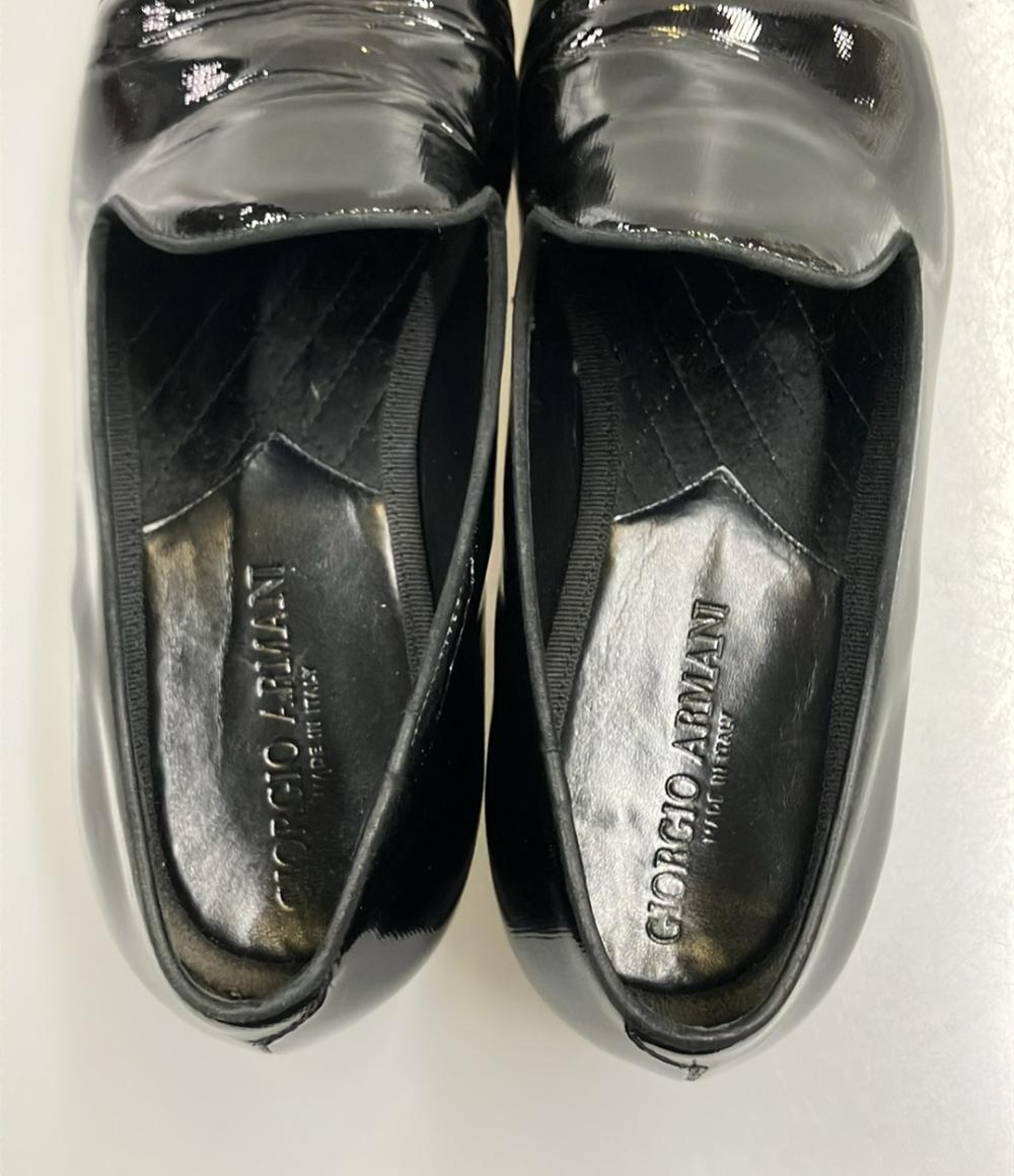 GIORGIO ARMANI パテントレザーローファー メンズ SIZE 7 ジョルジオ