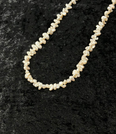 美品 ロングネックレス 淡水パール シェル レディース