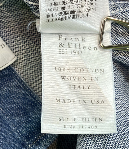 フランクアンドアイリーン 長袖デニムシャツ ダメージ加工 レディース SIZE XS (XS) Frank&Eileen