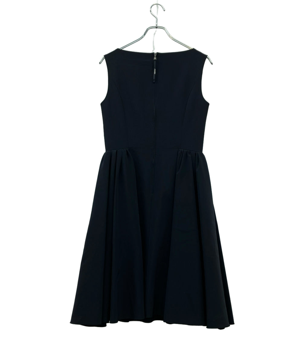 FOXEY NEW YORK ノースリーブワンピース サイドギャザードレス 38328-nsofz126t レディース SIZE 40 (L) フォクシー ニューヨーク