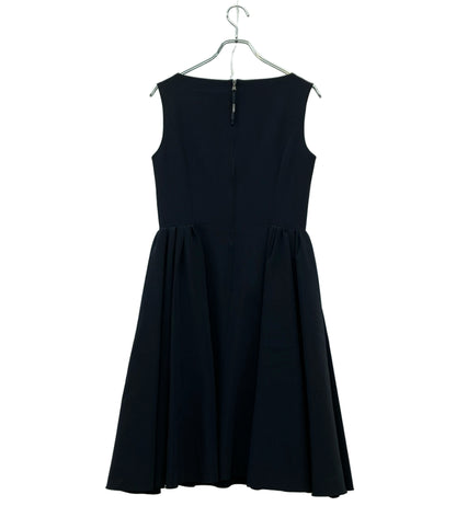 FOXEY NEW YORK ノースリーブワンピース サイドギャザードレス 38328-nsofz126t レディース SIZE 40 (L) フォクシー ニューヨーク