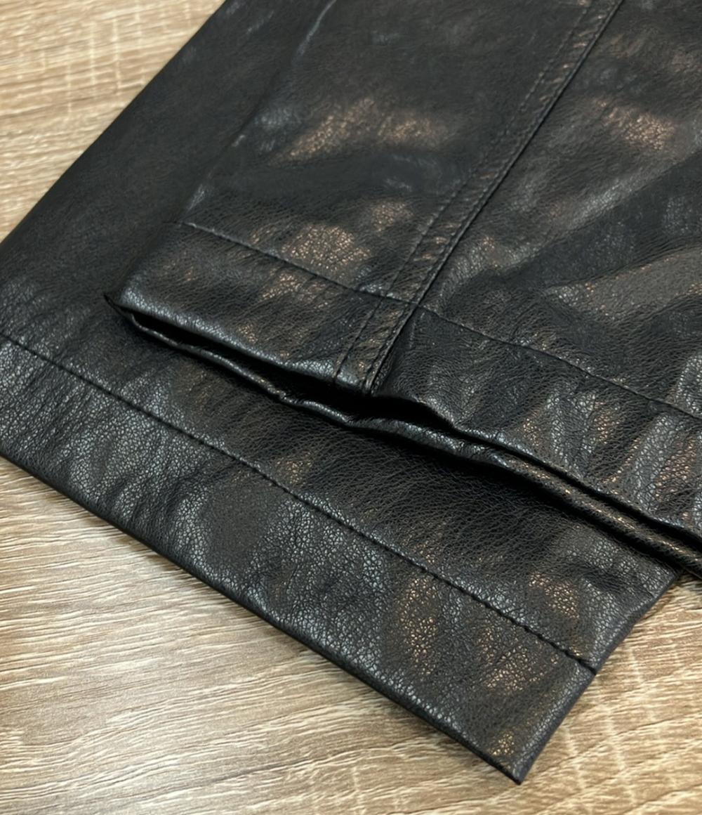 美品 アモマ ヴィーガンレザーオーバージャケット レディース AMOMMA