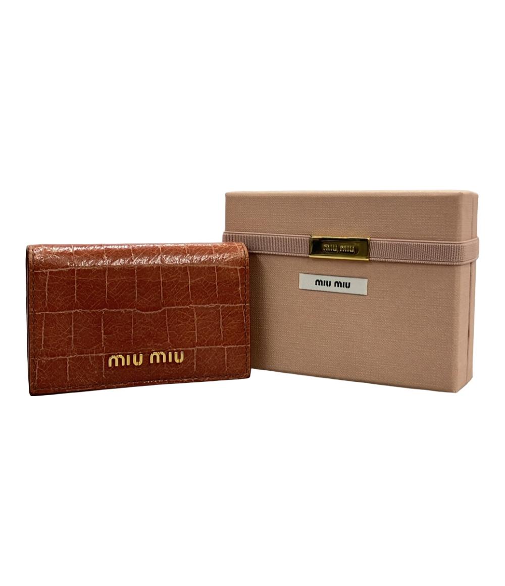Miu Miu カードケース レザー レディース ミュウ ミュウ