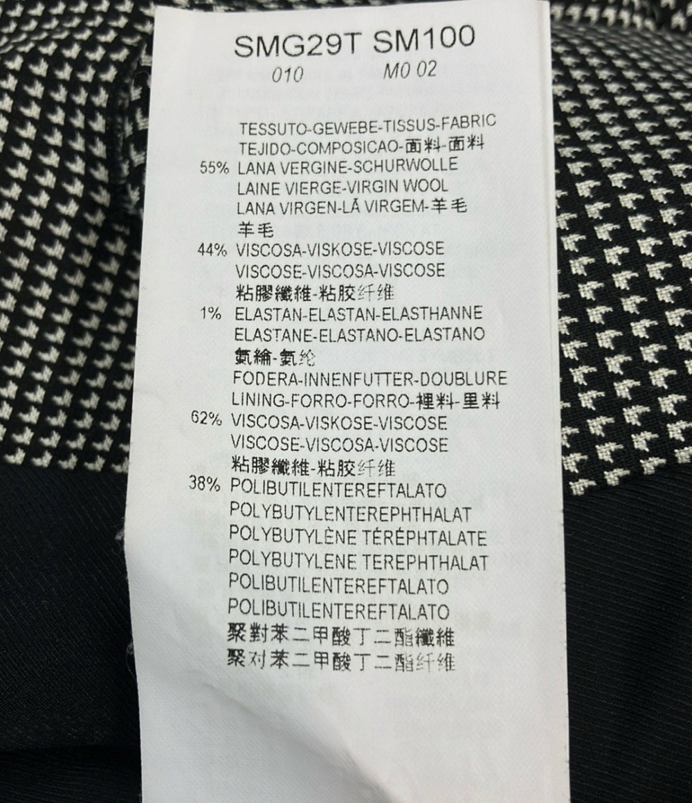 ARMANI COLLEZIONI テーラードジャケット 千鳥柄 SMG29T SM100 レディース SIZE 38 (S) アルマーニコレッツォーニ
