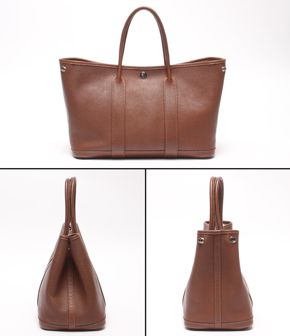 HERMES ハンドバッグ □P刻印 シルバー金具 ガーデンパーティTPM レディース エルメス