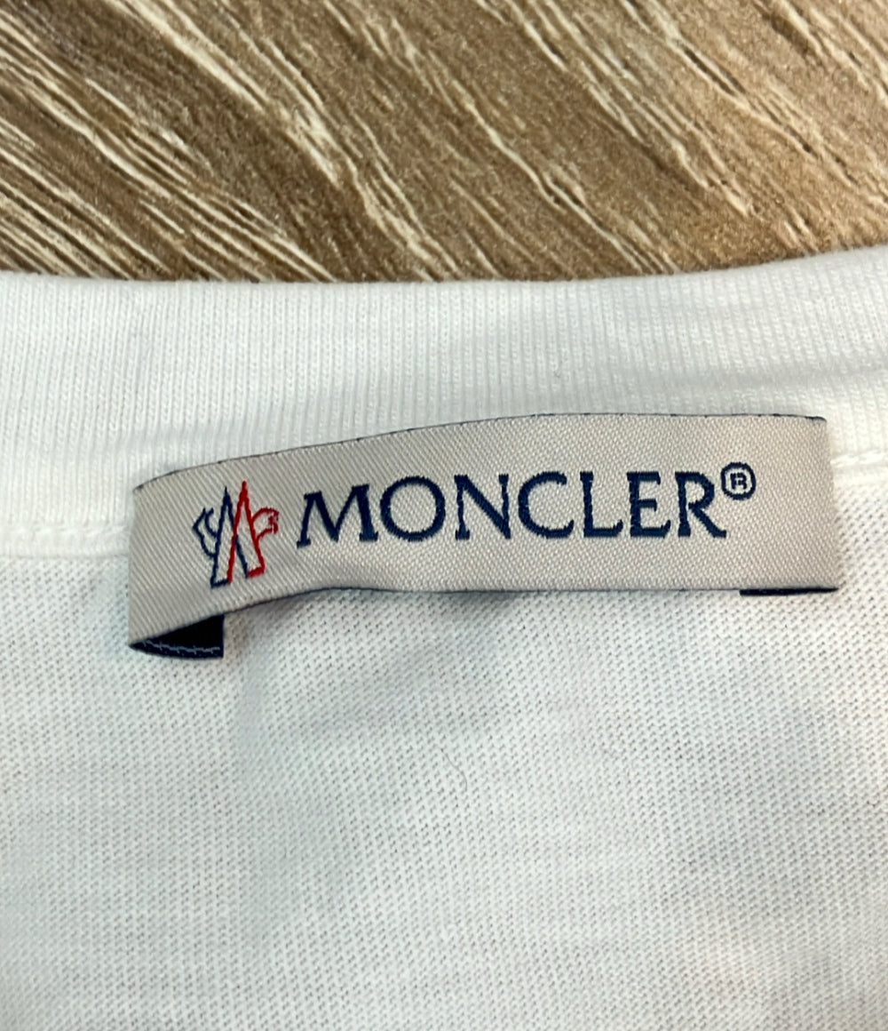 訳あり MONCLER 半袖Tシャツ GENIUS NOIR KEI NINOMIYA フロントチェーン E109F8052600829EE レディース SIZE S モンクレール
