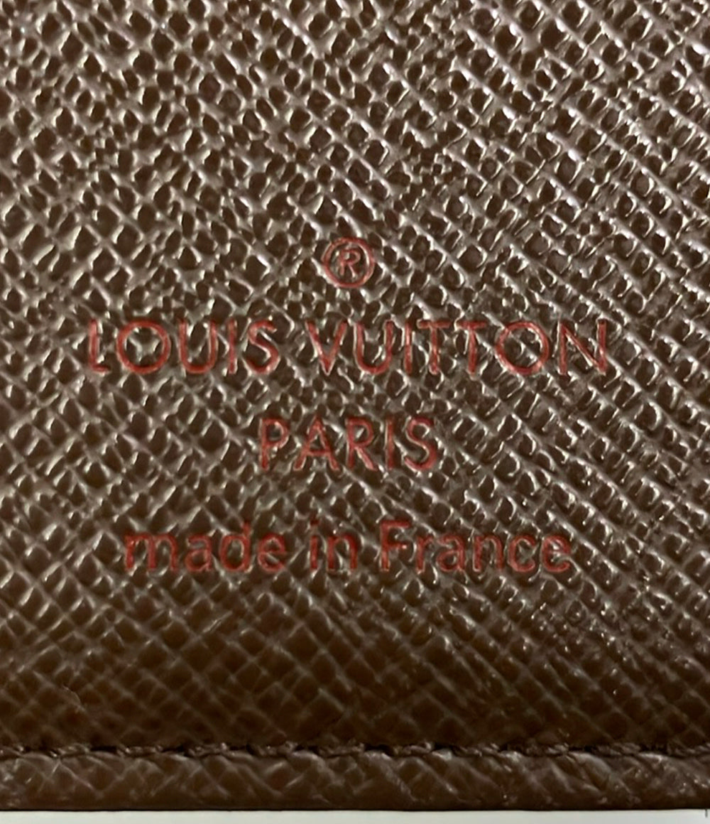 LOUIS VUITTON 二つ折り財布 がま口 ポルトフォイユ ヴィエノワ ダミエ エベヌ N61674 レディース ルイ・ヴィトン